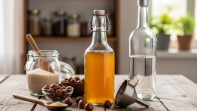 Haselnuss-Likör selber machen: Anleitung