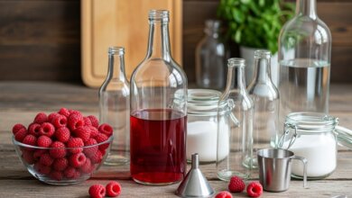 Fruchtiger Himbeer-Likör selbst gemacht