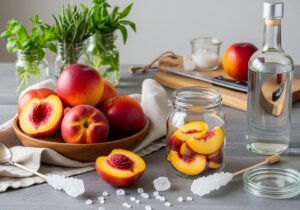 Weinbergpfirsich-Likör selbst machen