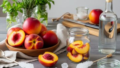 Weinbergpfirsich-Likör selbst machen