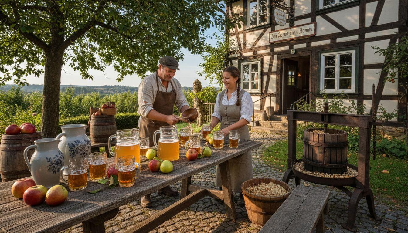 Apfelwein und internationaler Weinkultur