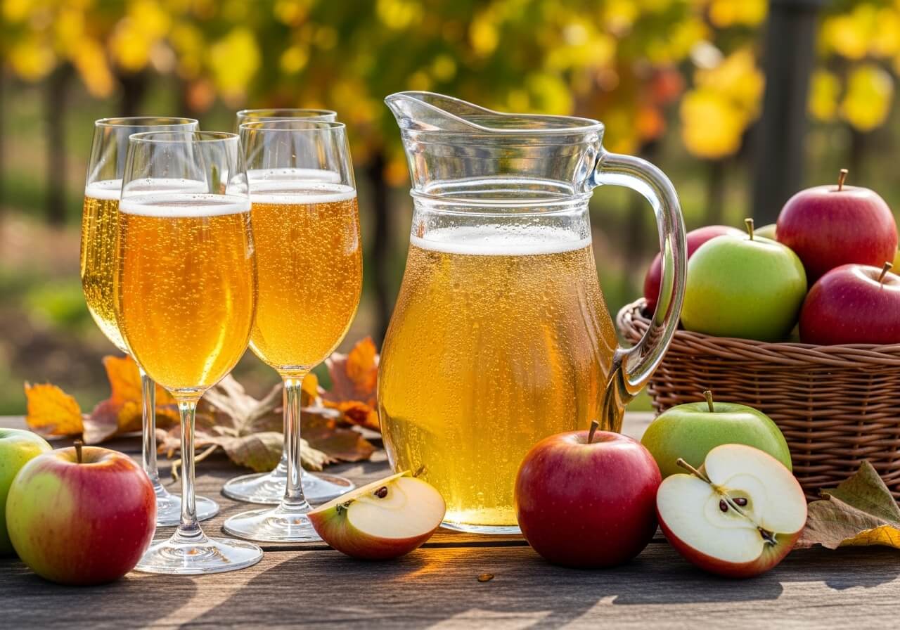 Apfel-Federweißer: Süßer Herbstgenuss in der Gärphase
