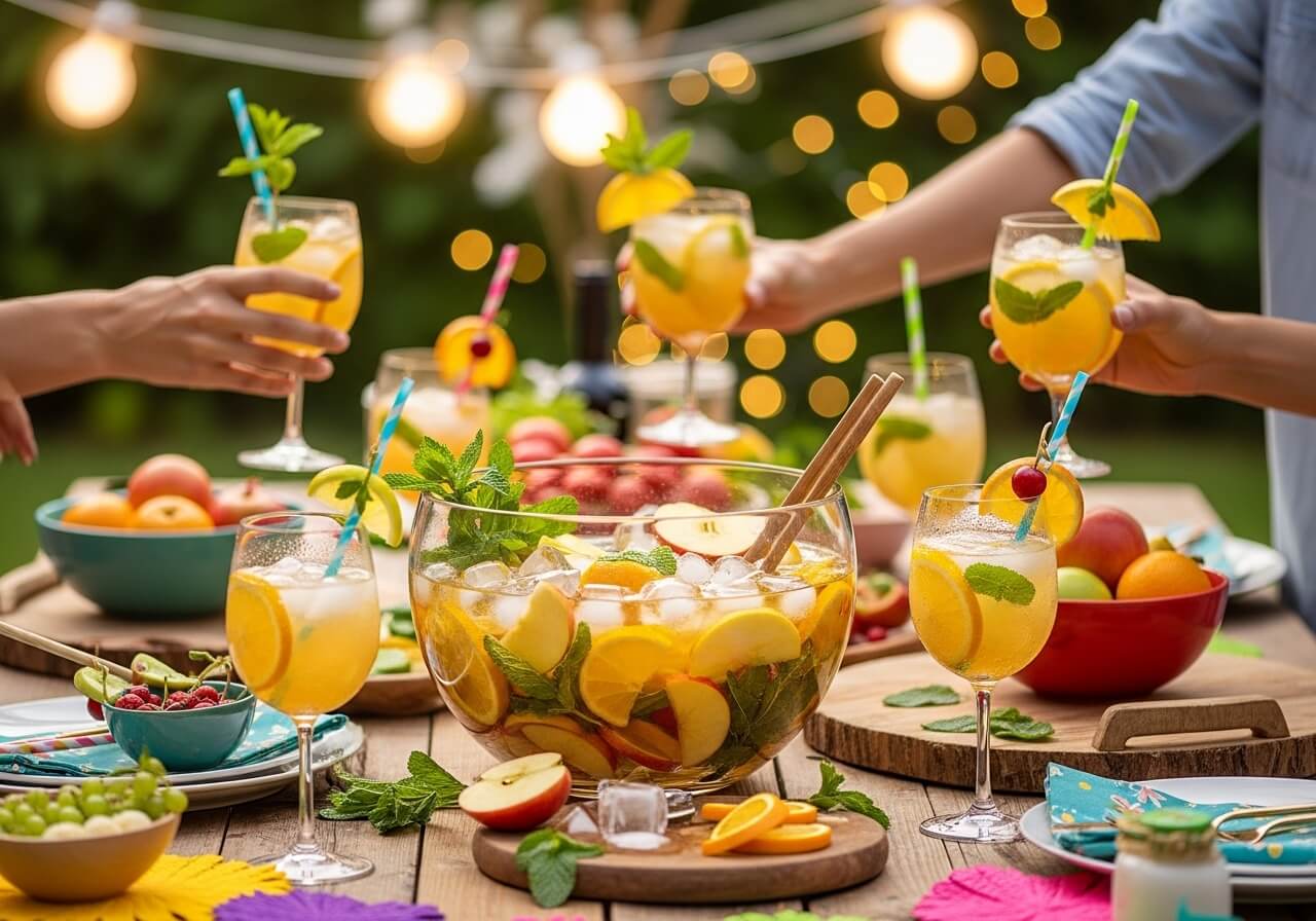 Apfelweinbowle