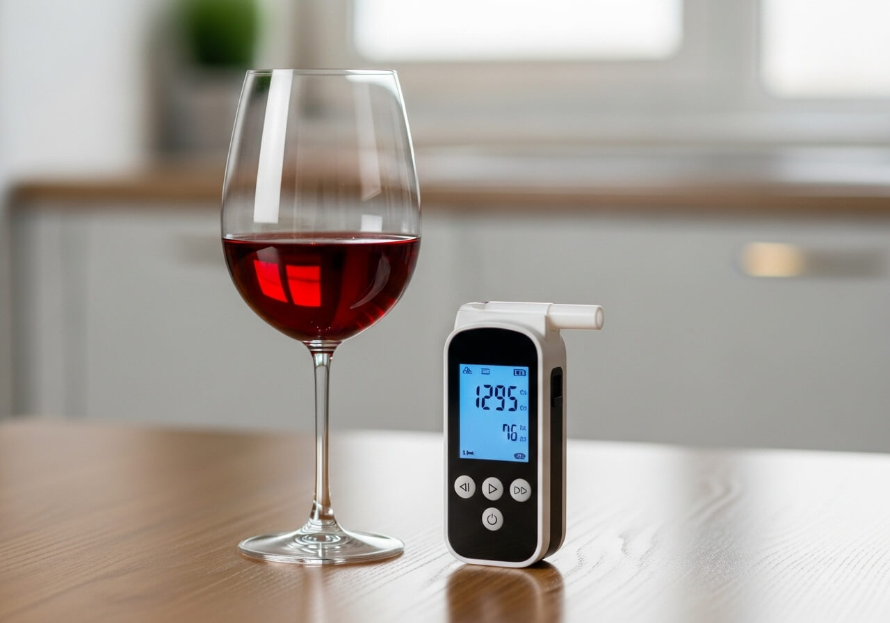 Wie viel Promille hat ein Glas Wein?