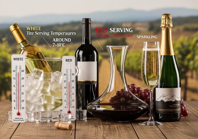Die perfekte Weintemperatur im Glas